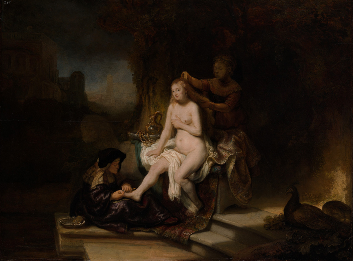  伦勃朗·梵·莱茵 Rembrandt van Rijn——享受伺候的芭丝谢芭